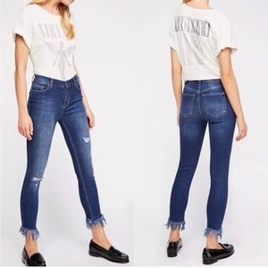 Free People Great Heights Frayed Jeans